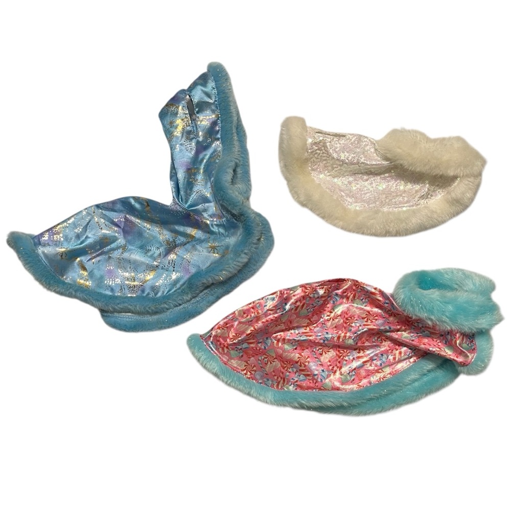 Build A Bear Reindeer Cape Cloak Lot - Holiday Christmas Sequins Sparkle Clothes